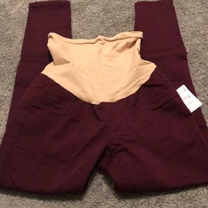 Maroon / burgundy Maternity jeans